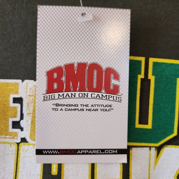 Oregon Ducks Football Graphic T-Shirt Medium BMOC 100% Cotton Green & Yellow - Picture 2 of 8